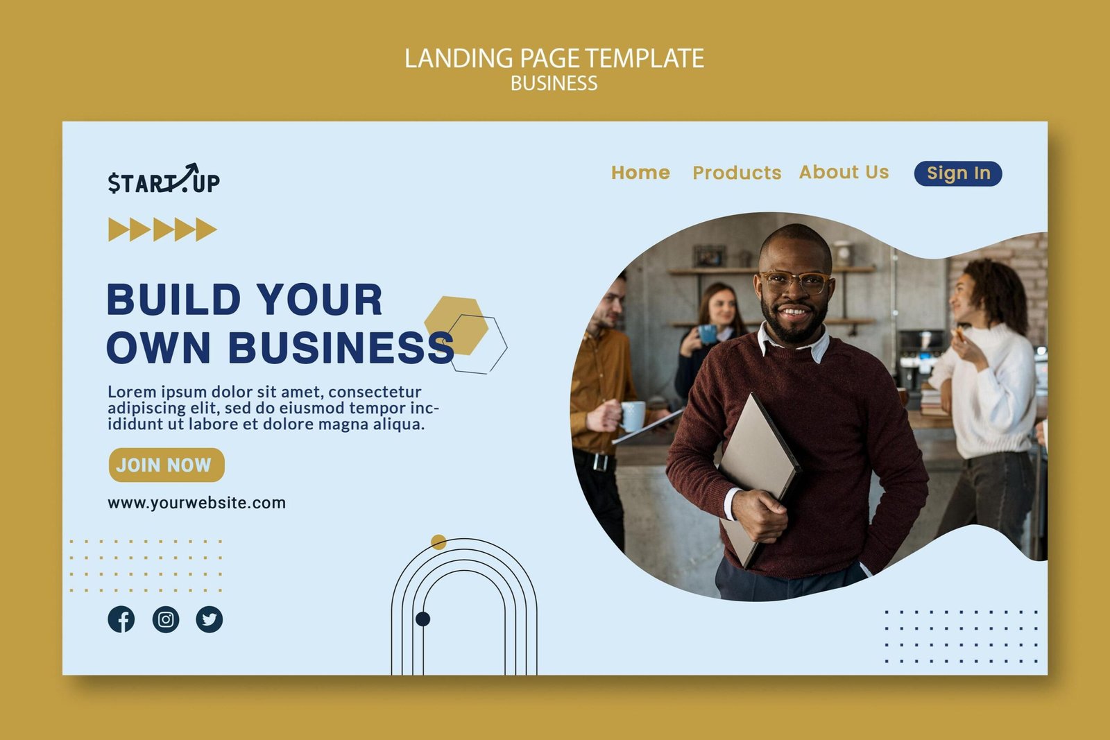 startup website